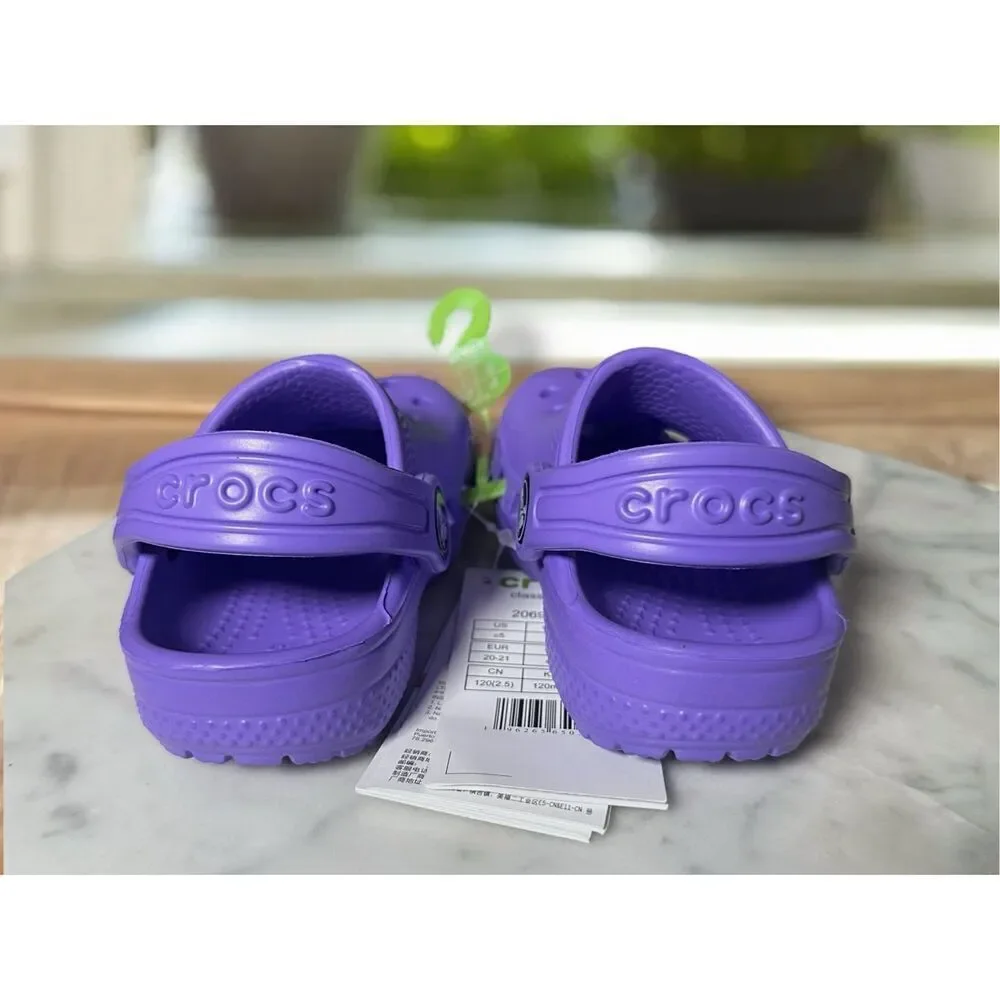 NEW 🆕🔥 CROCS Toddler Baby Clogs Slip-on Water Shoes Size C 5